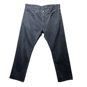 Levi's 504 Jeans Regular‎ Fit Straight Leg Black Wash Denim W34 L30